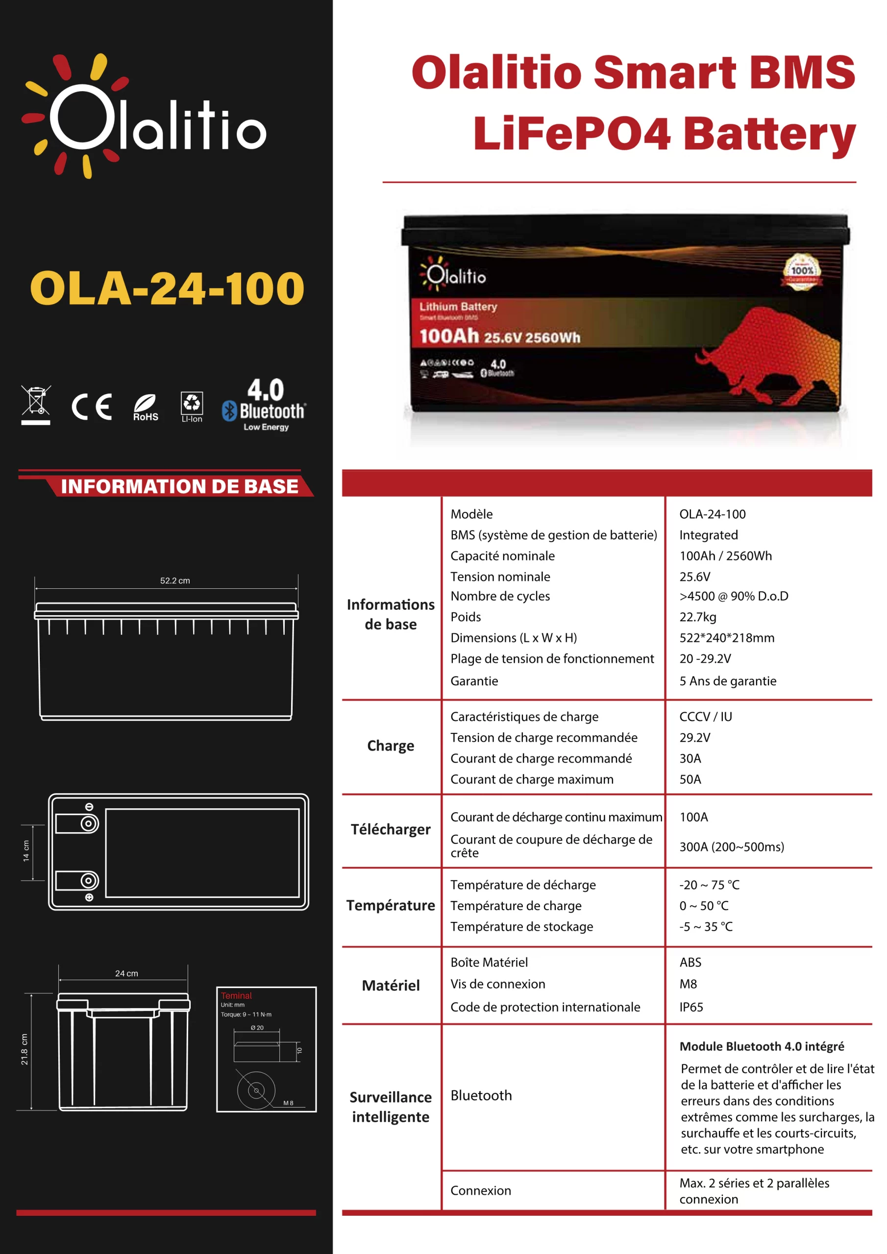 OLA-24-100-Fiche technique - Olalitio-Lihtium-Battery-24V100Ah-FR_1